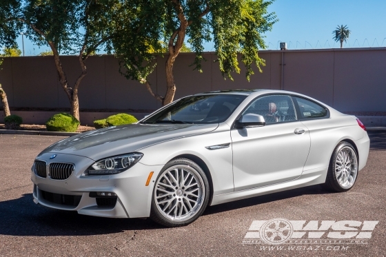 2013 BMW 6-Series with 20" TSW Snetterton in Hyper Silver (Mirror Cut Lip) wheels