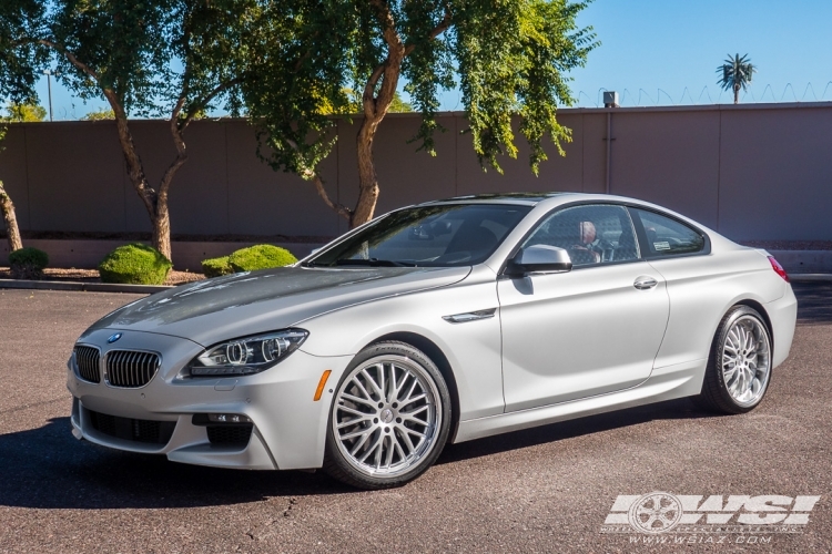 2013 BMW 6-Series with 20" TSW Snetterton in Hyper Silver (Mirror Cut Lip) wheels