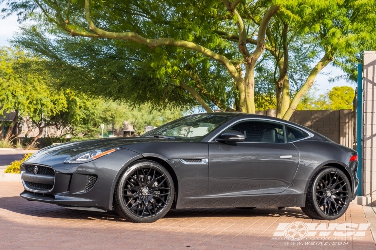 2016 Jaguar F-Type with 20" Lexani Morocco FF in Gloss Black wheels