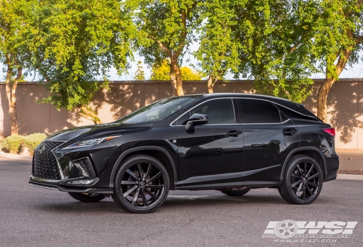 2020 Lexus RX with 22" Koko Kuture Kapan in Gloss Black wheels