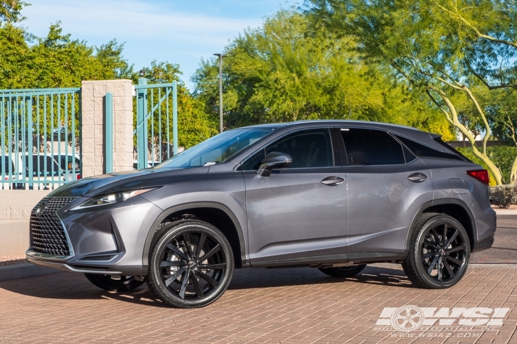 2020 Lexus RX with 22" Koko Kuture Kapan in Gloss Black wheels