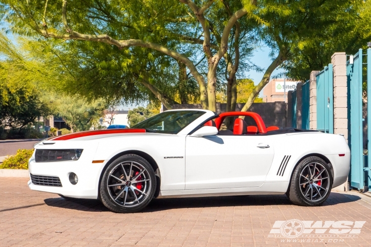 2011 Chevrolet Camaro with Gianelle Davalu in Satin Black Machined wheels