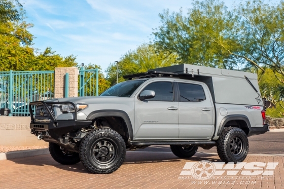 2019 Toyota Tacoma with 17" Method Race Wheels MR701 Bead Grip in Matte Black wheels