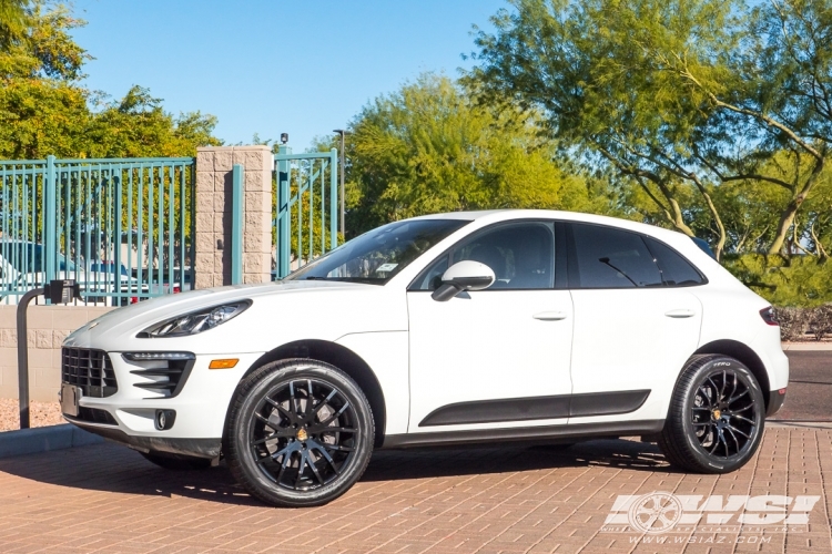 2017 Porsche Macan with 20" Giovanna Kilis in Gloss Black wheels