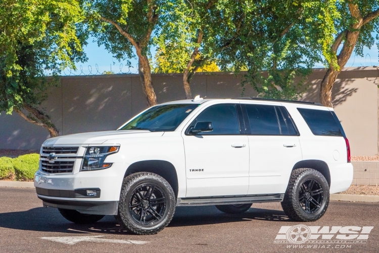 2018 Chevrolet Tahoe with 20" VenomRex VR-602 in Black (Coal Black) wheels