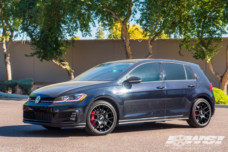 2018 Volkswagen GTI with 18" BBS CHR in Black (SS Rim Protector) wheels