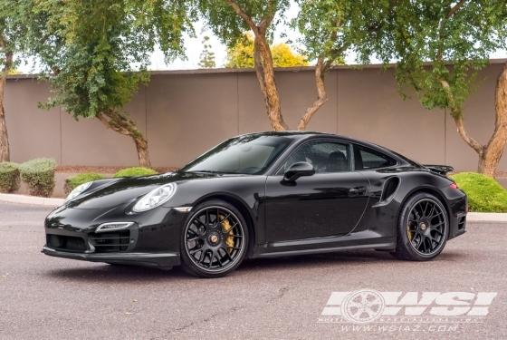 2014 Porsche 911 with 20" BBS CHR in Black (SS Rim Protector) wheels