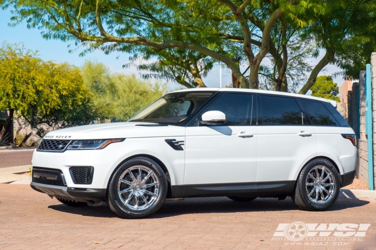 2020 Land Rover Range Rover Sport with 20" Lexani CSS-15 CVR in Chrome wheels