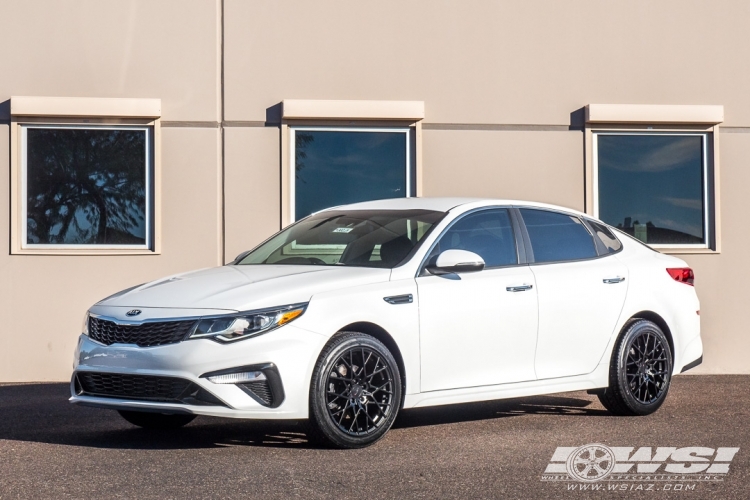 2020 Kia Optima with 18" TSW Sebring in Matte Black wheels