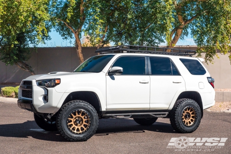 2015 Toyota 4-Runner with 18" Method Race Wheels MR305 NV in Bronze (Matte Black Lip) wheels