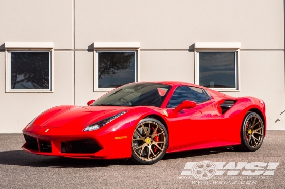 2017 Ferrari 488 with 20" Vossen Forged VPS306 in Custom wheels