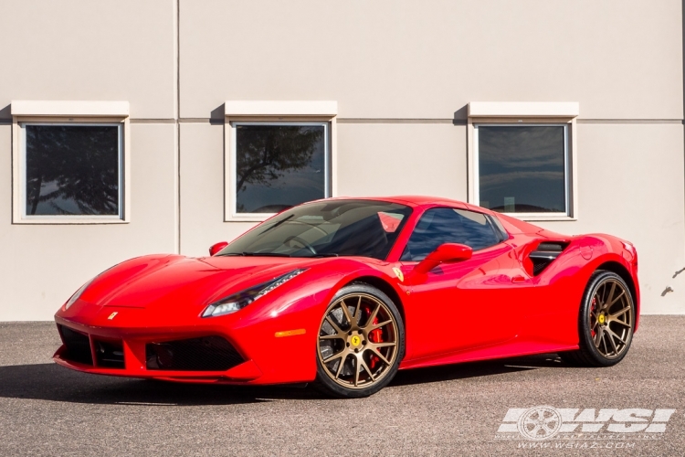 2017 Ferrari 488 with 20" Vossen Forged VPS306 in Custom wheels