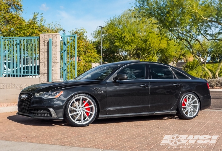 2015 Audi A6 with 20" Vossen CVT in Silver Metallic wheels