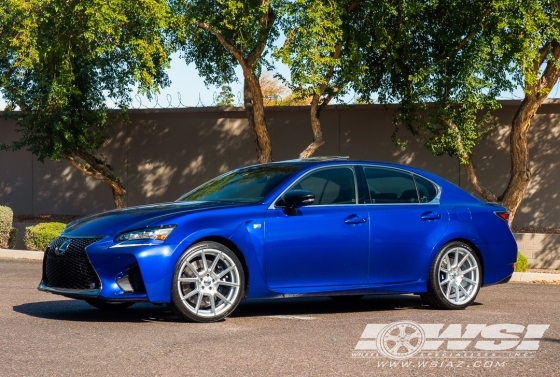 2020 Lexus GS with 20" TSW Chrono (RF) in Silver Machined (Rotary Forged) wheels