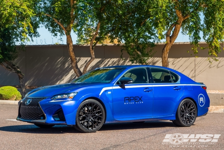 2020 Lexus GS with 20" TSW Sebring in Matte Black wheels