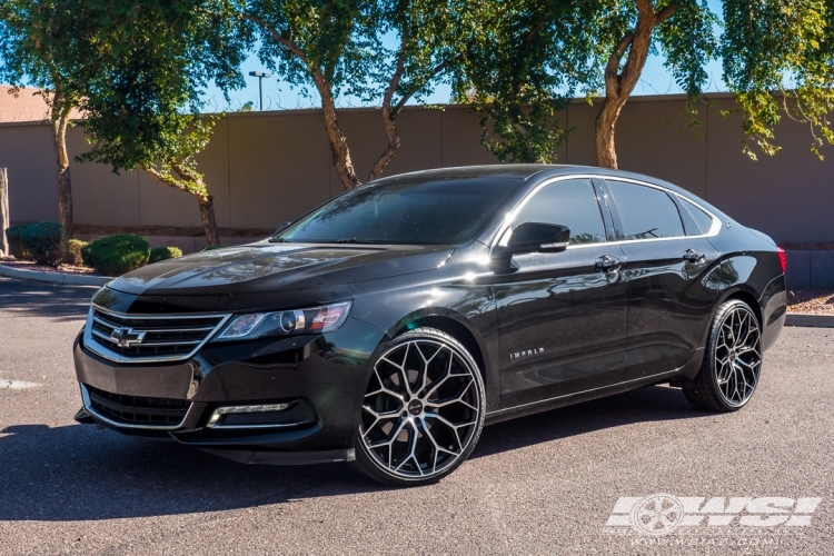 2019 Chevrolet Impala with 22" Gianelle Monte Carlo in Gloss Black Machined wheels