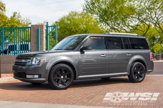 2014 Ford Flex with 18" TSW Bardo in Matte Black wheels