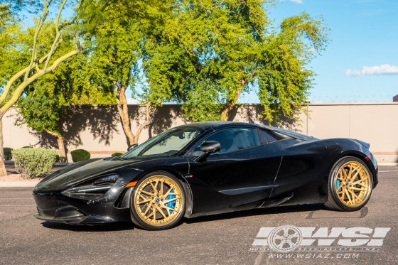 2019 McLaren 720S with 20" Brixton Forged PF8 in Custom wheels