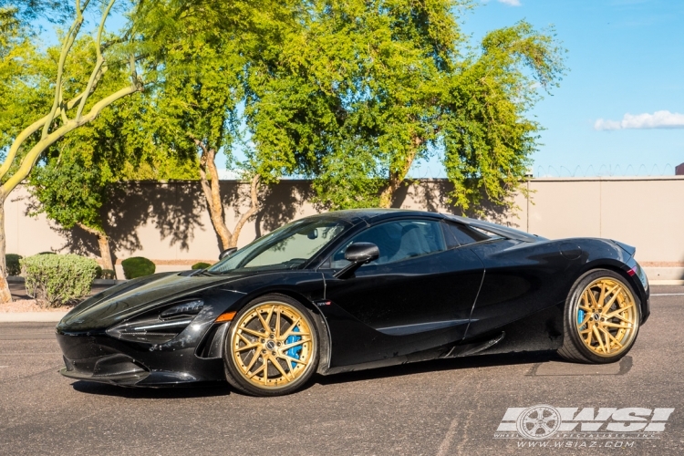 2019 McLaren 720S with 20" Brixton Forged PF8 in Custom wheels