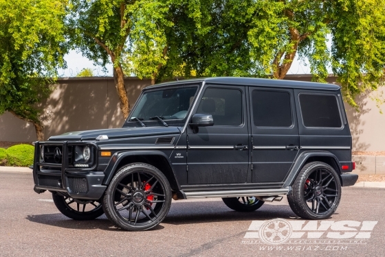 2015 Mercedes-Benz G-Class with 24" Giovanna Bogota CC in Gloss Black wheels