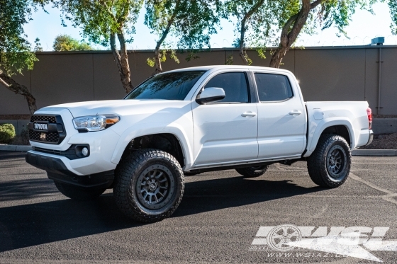 2021 Toyota Tacoma with 18" Black Rhino Dugger in Gun Black wheels