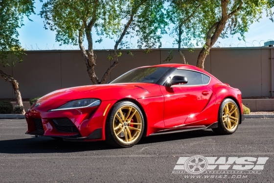 2020 Toyota Supra with 19" Powder Coating Toyota Supra in Gloss Gold wheels