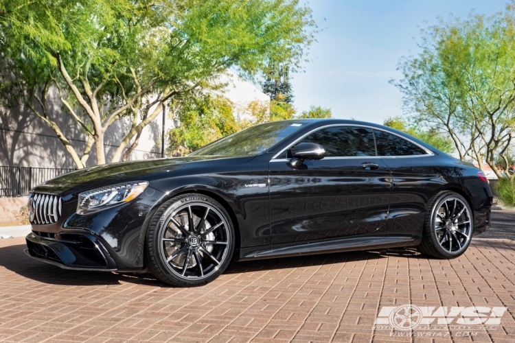 2021 Mercedes-Benz S-Class with 21" Brabus Monoblock Z in Gloss Black Machined wheels