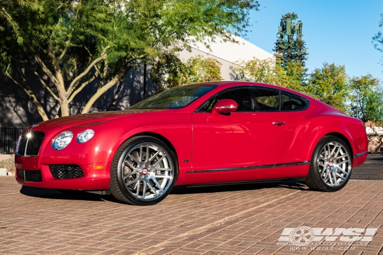 2013 Bentley Continental with 22" Gianelle Yerevan in Machined Silver (Chrome S/S Lip) wheels