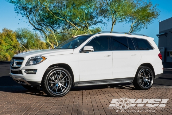 2014 Mercedes-Benz GLS/GL-Class with 22" Gianelle Davalu in Satin Black Machined wheels