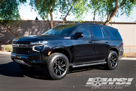 2021 Chevrolet Tahoe with 20" XF 218 in Gloss Black wheels