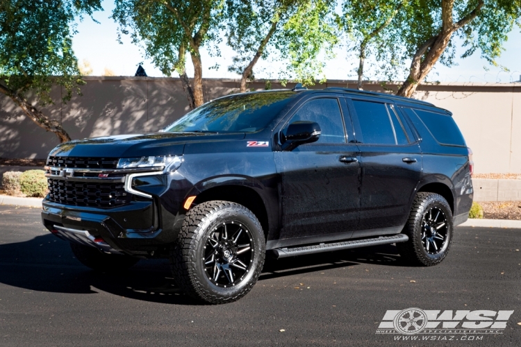 2021 Chevrolet Tahoe with 20" XF 218 in Gloss Black wheels