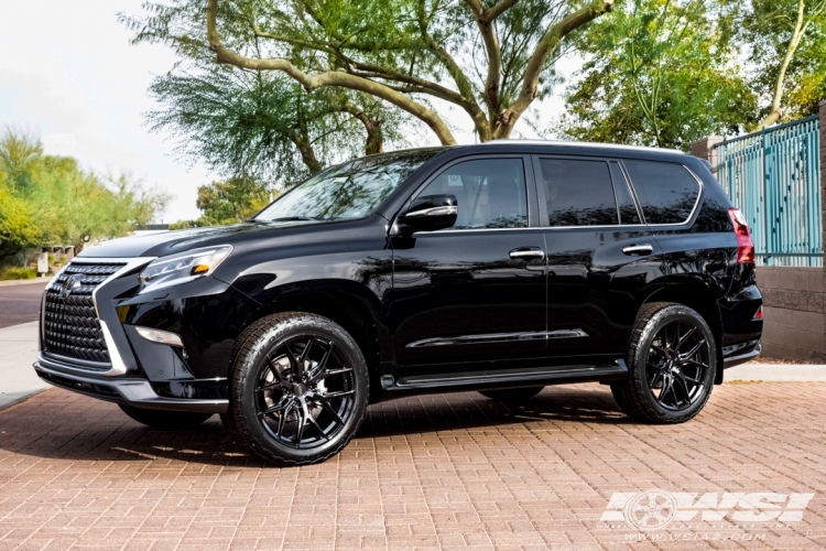 2021 Lexus GX with 22" Vossen HF6-4 in Gloss Black wheels