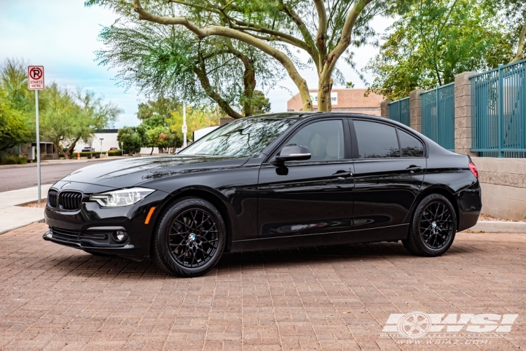 2018 BMW 3-Series with 17" TSW Sebring in Matte Black wheels