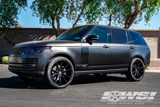 2018 Land Rover Range Rover with 24" Koko Kuture Le Mans in Gloss Black wheels