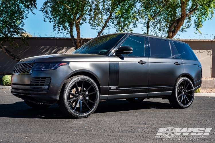 2018 Land Rover Range Rover with 24" Koko Kuture Le Mans in Gloss Black wheels