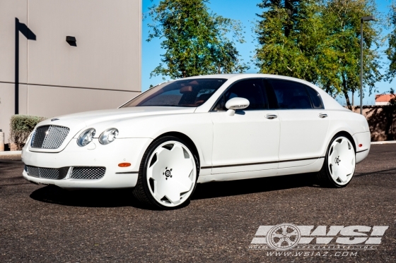 2015 Bentley Continental Flying Spur with 24" Giovanna Masiss in Gloss Black wheels