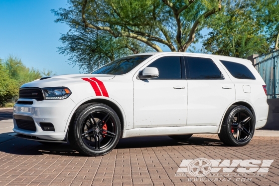 2019 Dodge Durango with 22" Savini SVF03 in Matte Black wheels