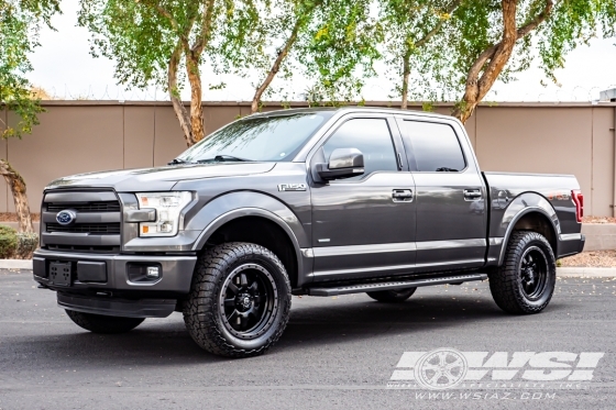 2015 Ford F-150 with 20" Fuel Trophy D551 in Matte Black wheels
