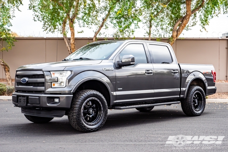 2015 Ford F-150 with 20" Fuel Trophy D551 in Matte Black wheels