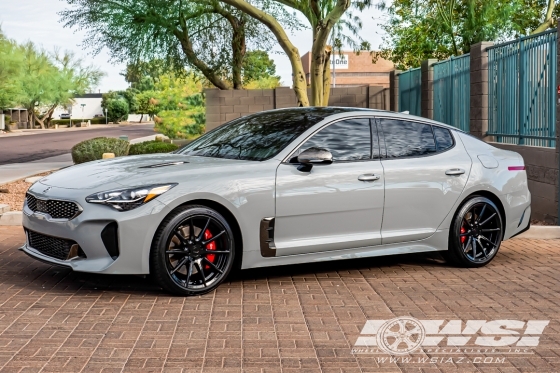 2020 Kia Stinger with 19" TSW Clypse in Gloss Black wheels