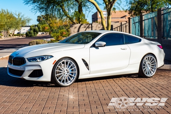 2020 BMW 8-Series with 22" Road Force RF15 in Silver wheels