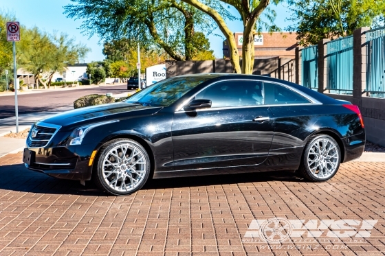 2015 Cadillac ATS with 19" TSW Sebring in Silver Machined wheels