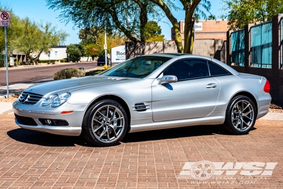 2004 Mercedes-Benz SL-Class with 19" BBS CI-R in Platinum (SS Rim Protector) wheels