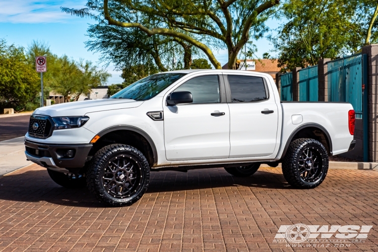 2021 Ford Ranger with 20" XD XD820 Grenade in Gloss Black wheels