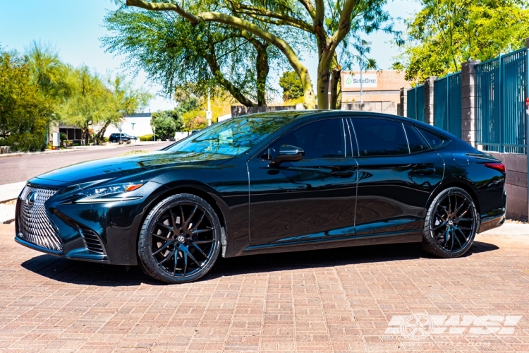 2021 Lexus LS with 22" Giovanna Kilis in Gloss Black wheels