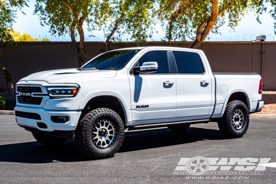 2020 Ram Pickup with 18" Method Race Wheels MR305 NV in Matte Black Machined wheels