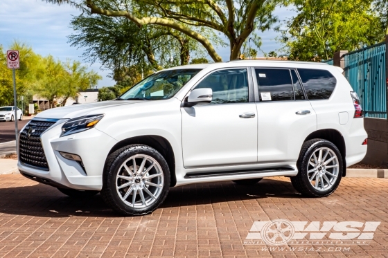 2021 Lexus GX with 22" Vossen HF6-1 in Silver (Polished) wheels
