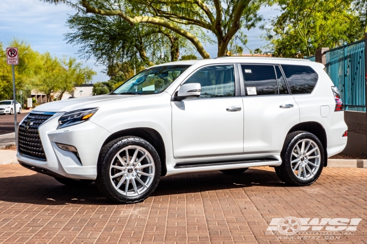2021 Lexus GX with 22" Vossen HF6-1 in Silver Polished wheels