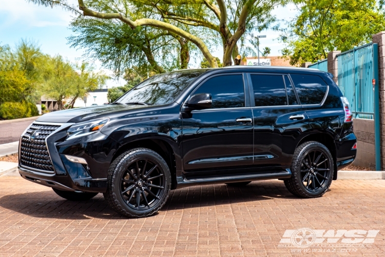 2021 Lexus GX with 22" Vossen HF6-1 in Satin Black wheels