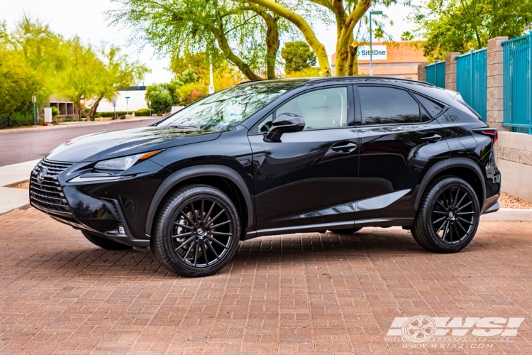 2021 Lexus NX with 20" Gianelle Verdi in Gloss Black wheels